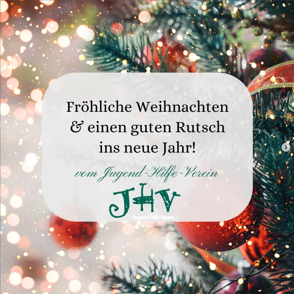 Frohe Weihnachten und einen guten Rutsch ins neue Jahr!